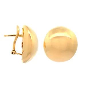 18K Yellow Gold Large Ball Earrings