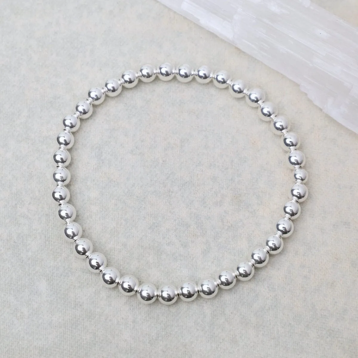 5mm Classic Ball Bracelet in Silver, Gold, or Two Tone