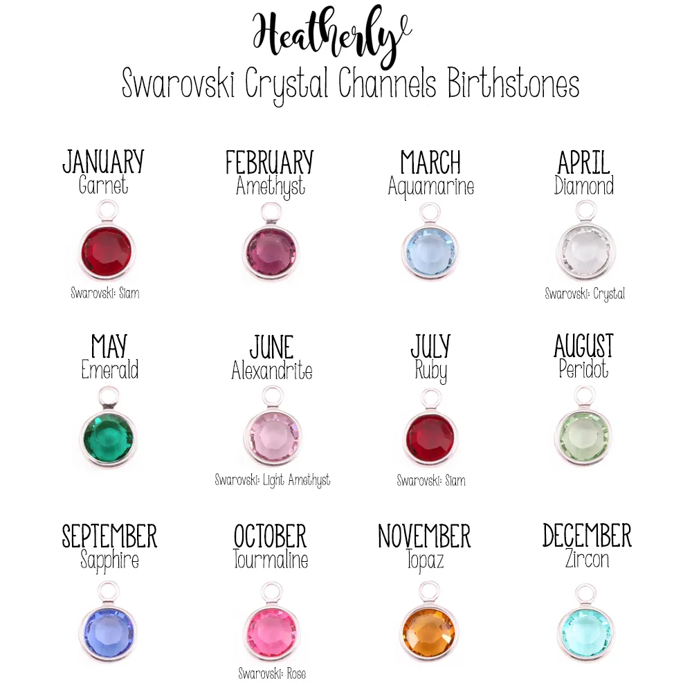 Add-on Crystal Birthstone Charm