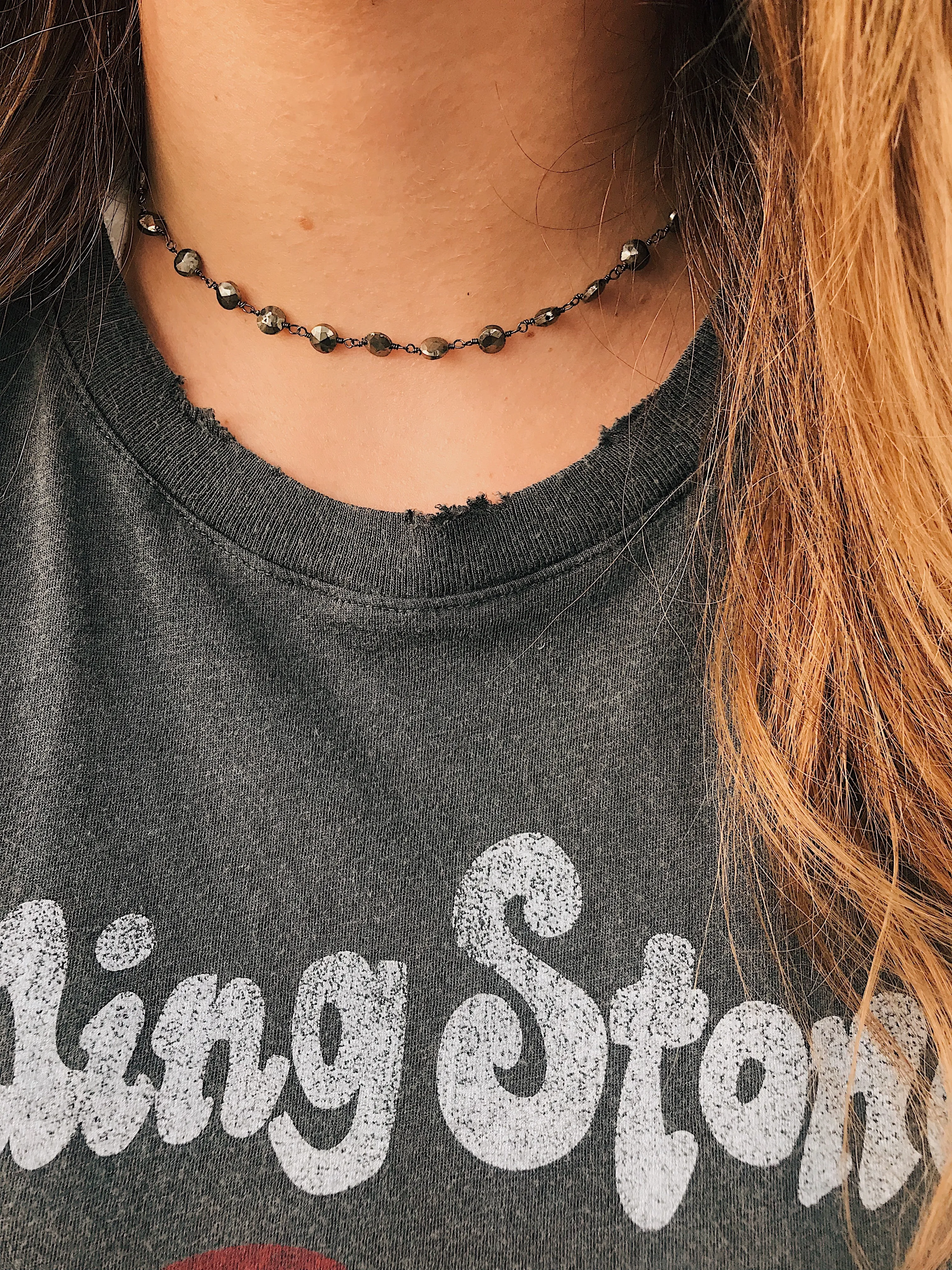 Addison // Gunmetal Gemstone