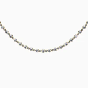 Alternating Diamonds Tennis Necklace