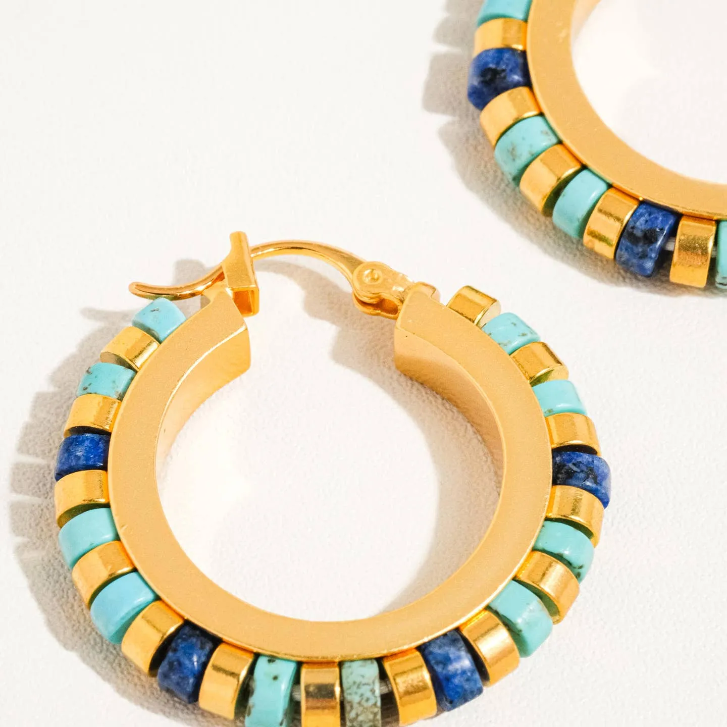 Azura 18K Gold Contemporary Hoop Earrings