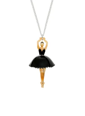 Ballerina Pendant - Recycled Black