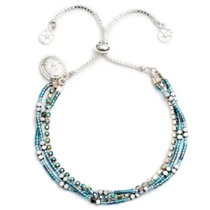 Blue & Silver Pueblo Bracelet