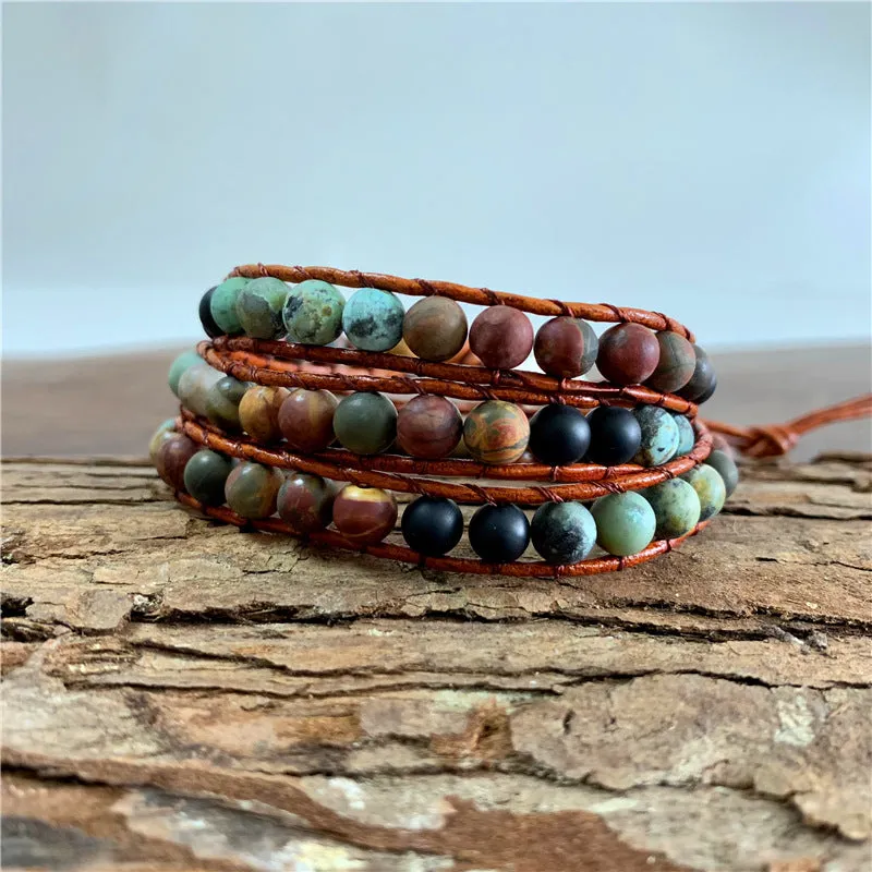 Bohemian natural woven bracelet