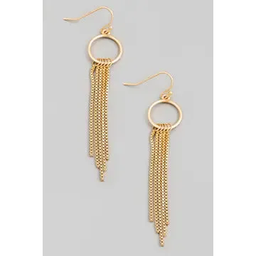 Box Chain Earrings Gold