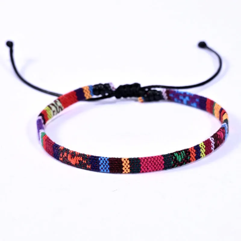 Braided Rainbow Bohemian Friendship Bracelet