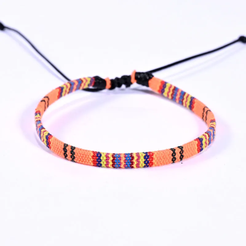 Braided Rainbow Bohemian Friendship Bracelet