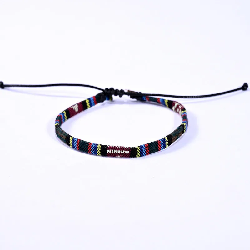 Braided Rainbow Bohemian Friendship Bracelet