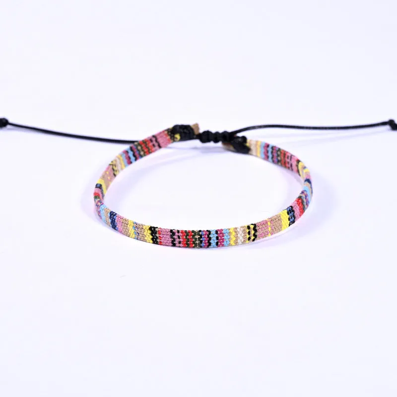 Braided Rainbow Bohemian Friendship Bracelet