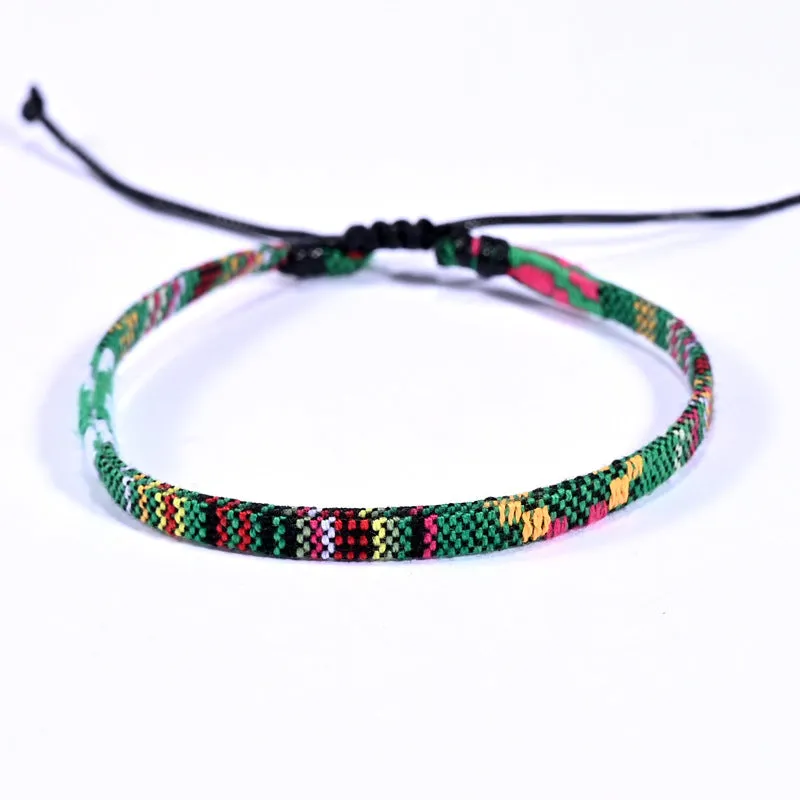 Braided Rainbow Bohemian Friendship Bracelet