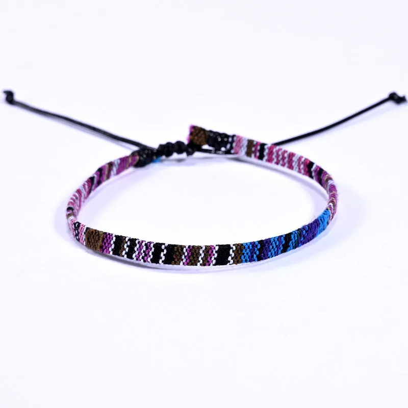 Braided Rainbow Bohemian Friendship Bracelet