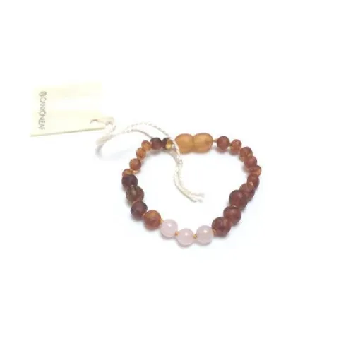 CanyonLeaf 5" Raw Amber & Stones Baby Anklet or Bracelet