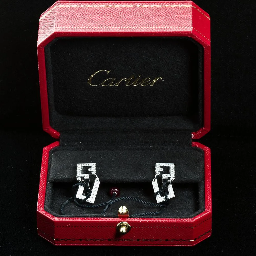 CARTIER Le Baiser du Dragon Diamond in Gold Earrings