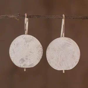 Costa Rican Moon Costa Rican Sterling Silver Geometric Drop Earrings