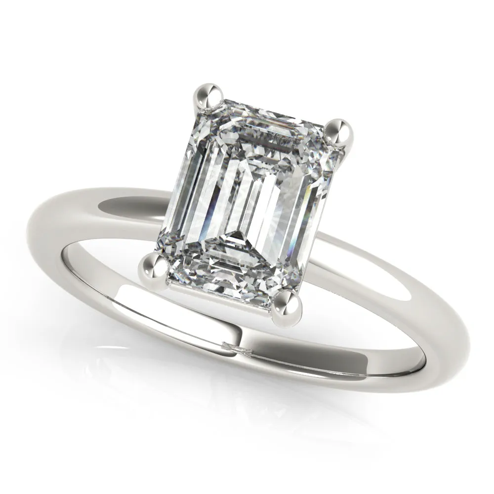 Courtney Emerald Diamond Engagement Ring Setting