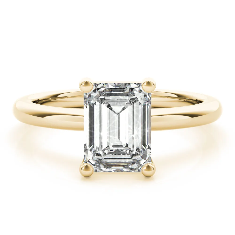 Courtney Emerald Diamond Engagement Ring Setting