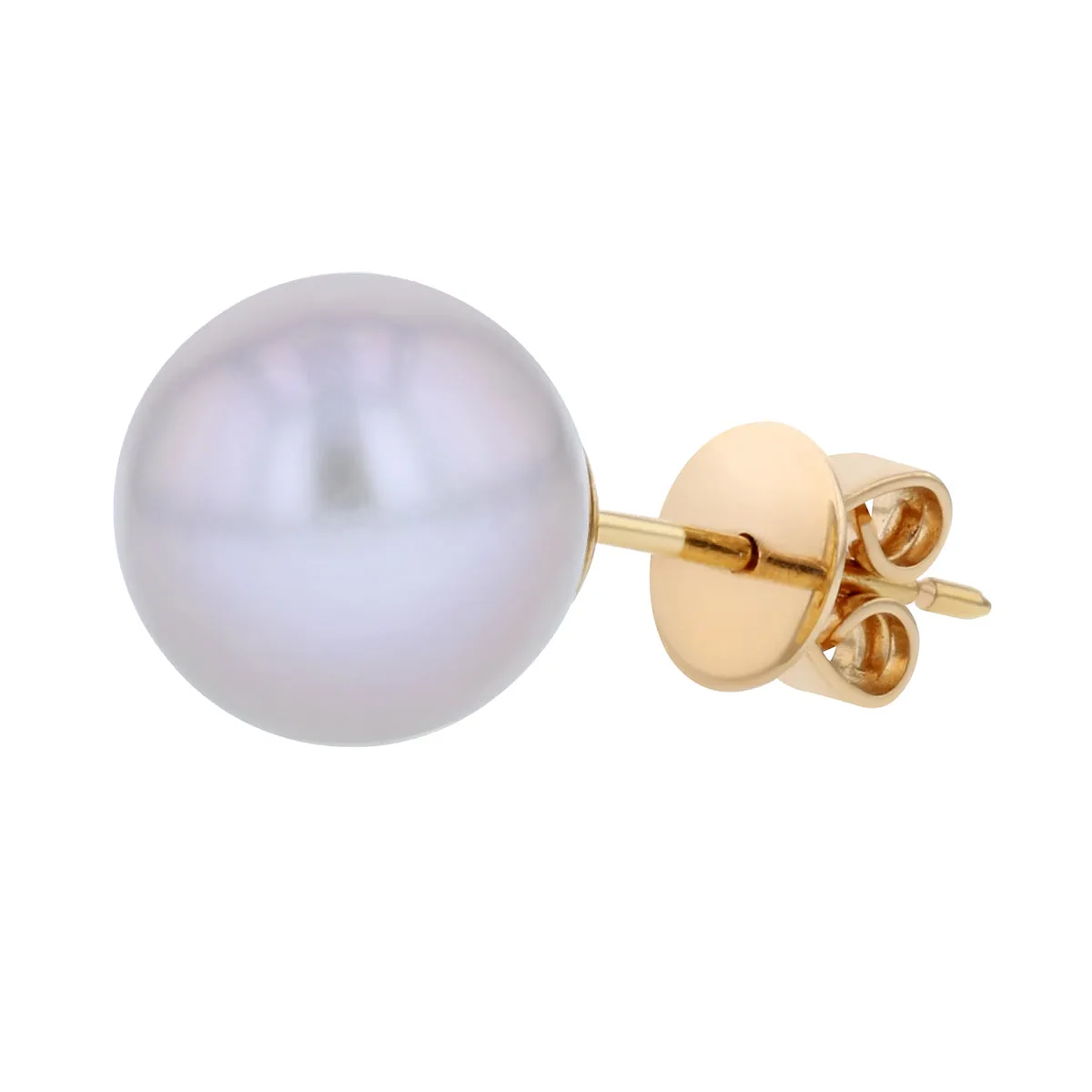 Cultured Pearl Stud Earrings 8mm | 9K Yellow Gold