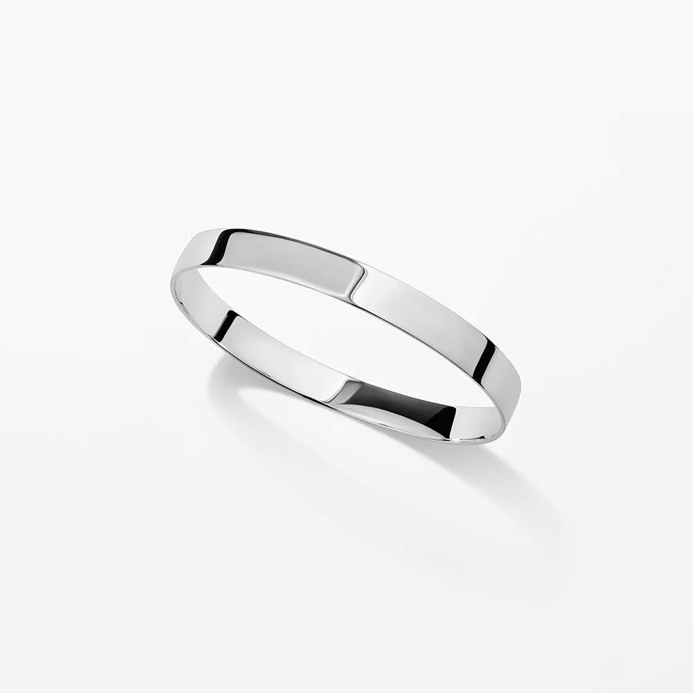 Curve Bangle in Silver