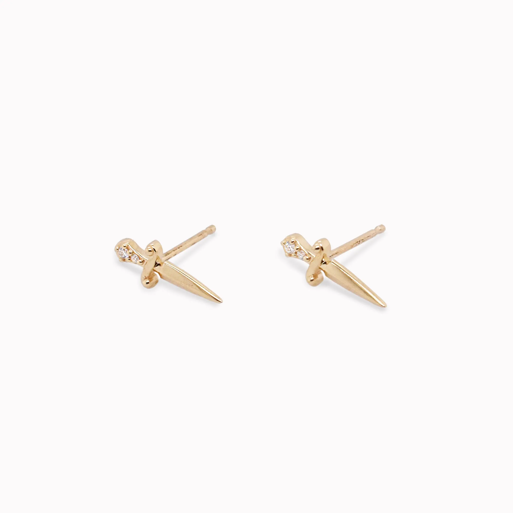 Dagger Diamond Studs