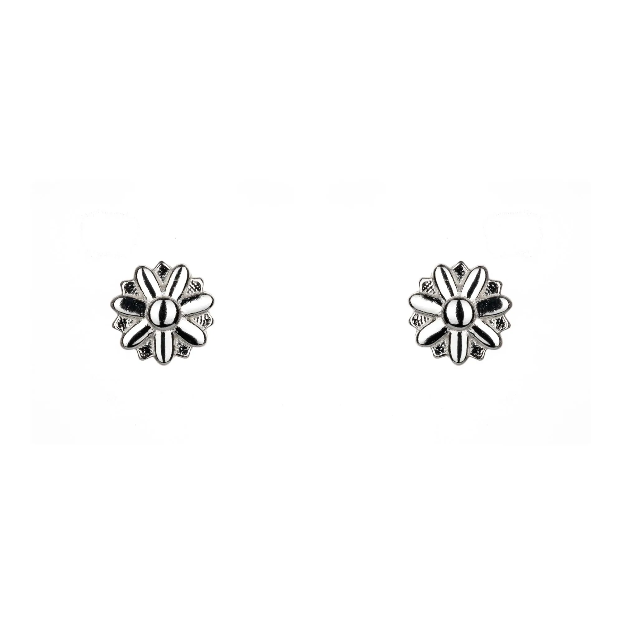 Daisy Sterling Silver Stacking Stud Earrings