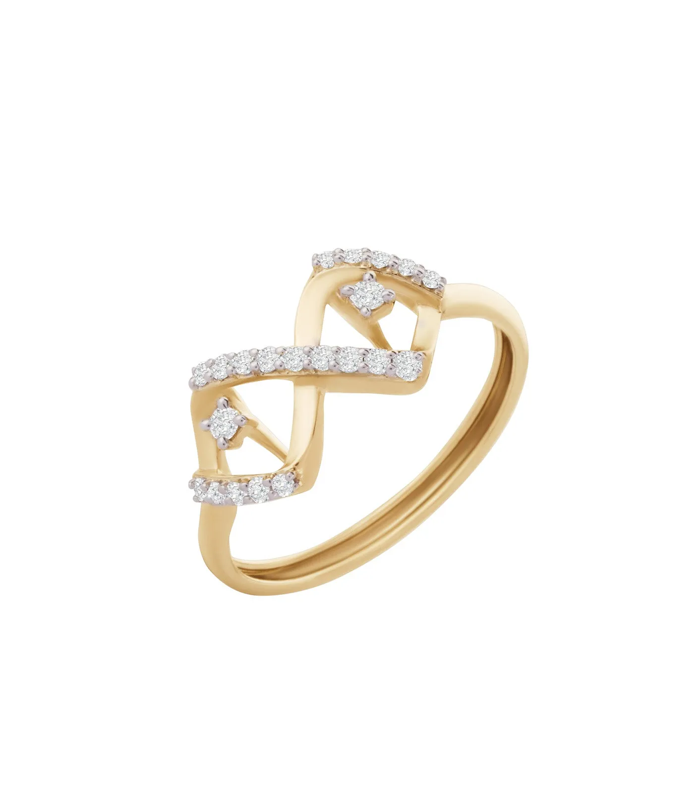 Diamond Radiant Twist Ring