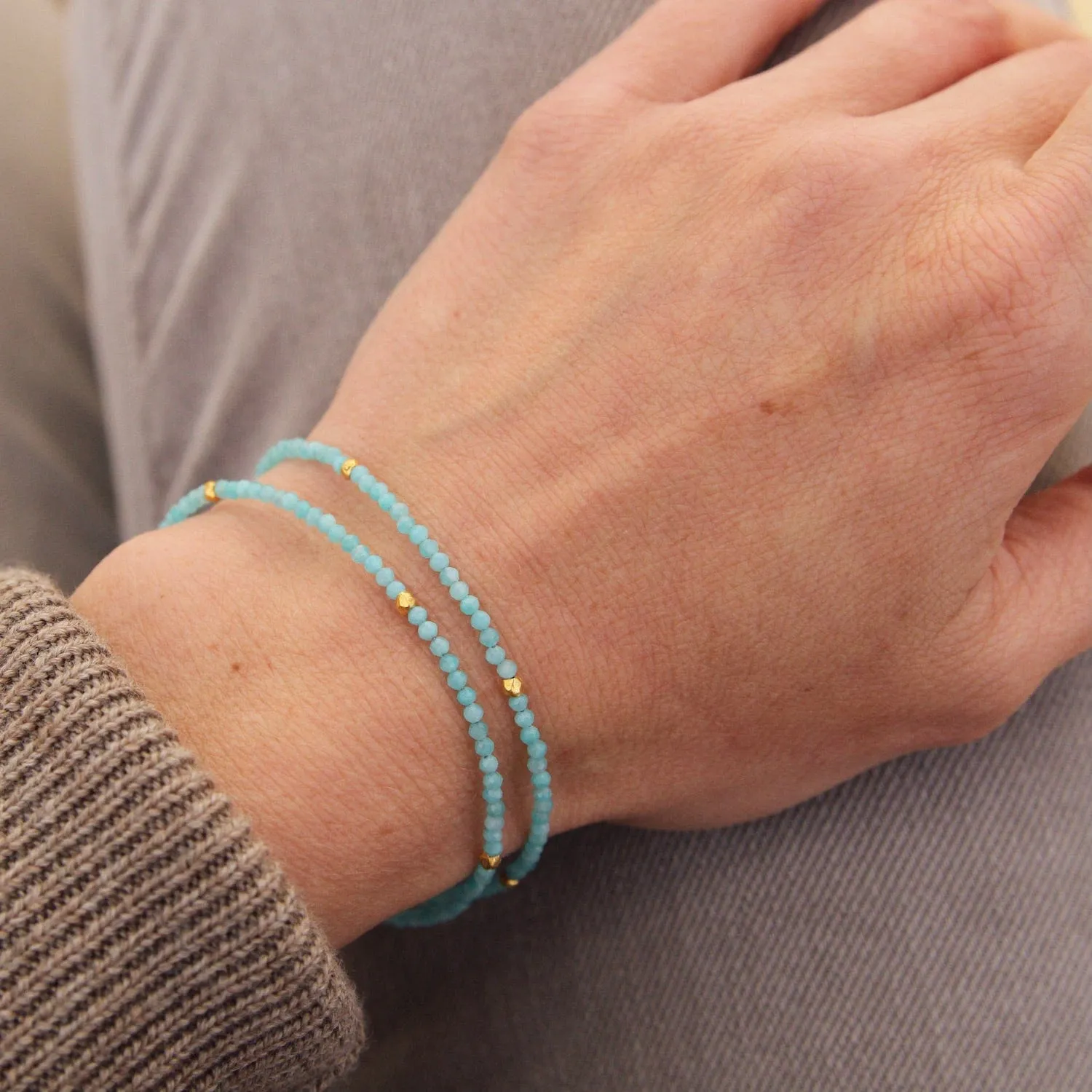 Double Strand Amazonite Bracelet