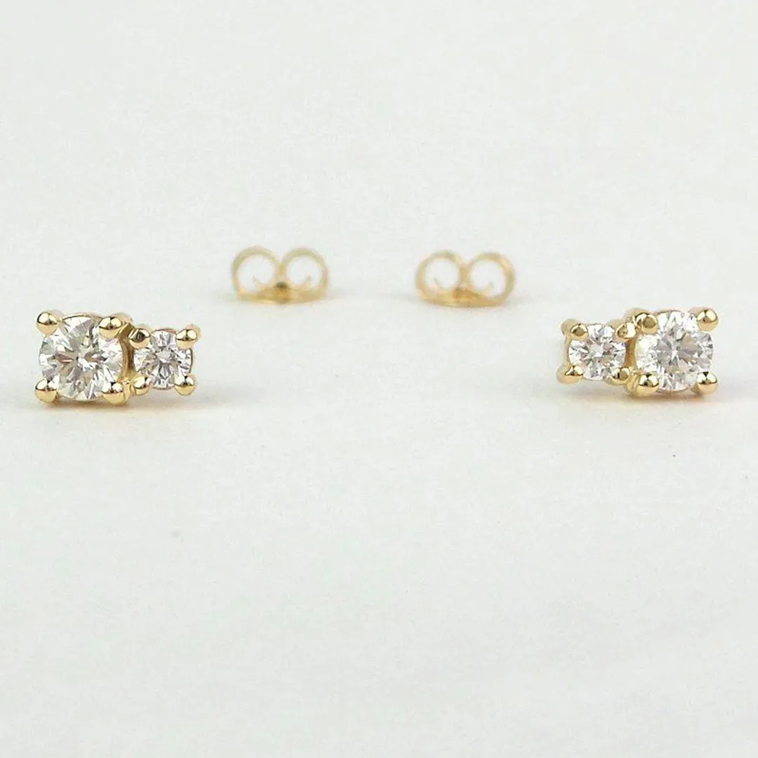 Double Zirconia Studs