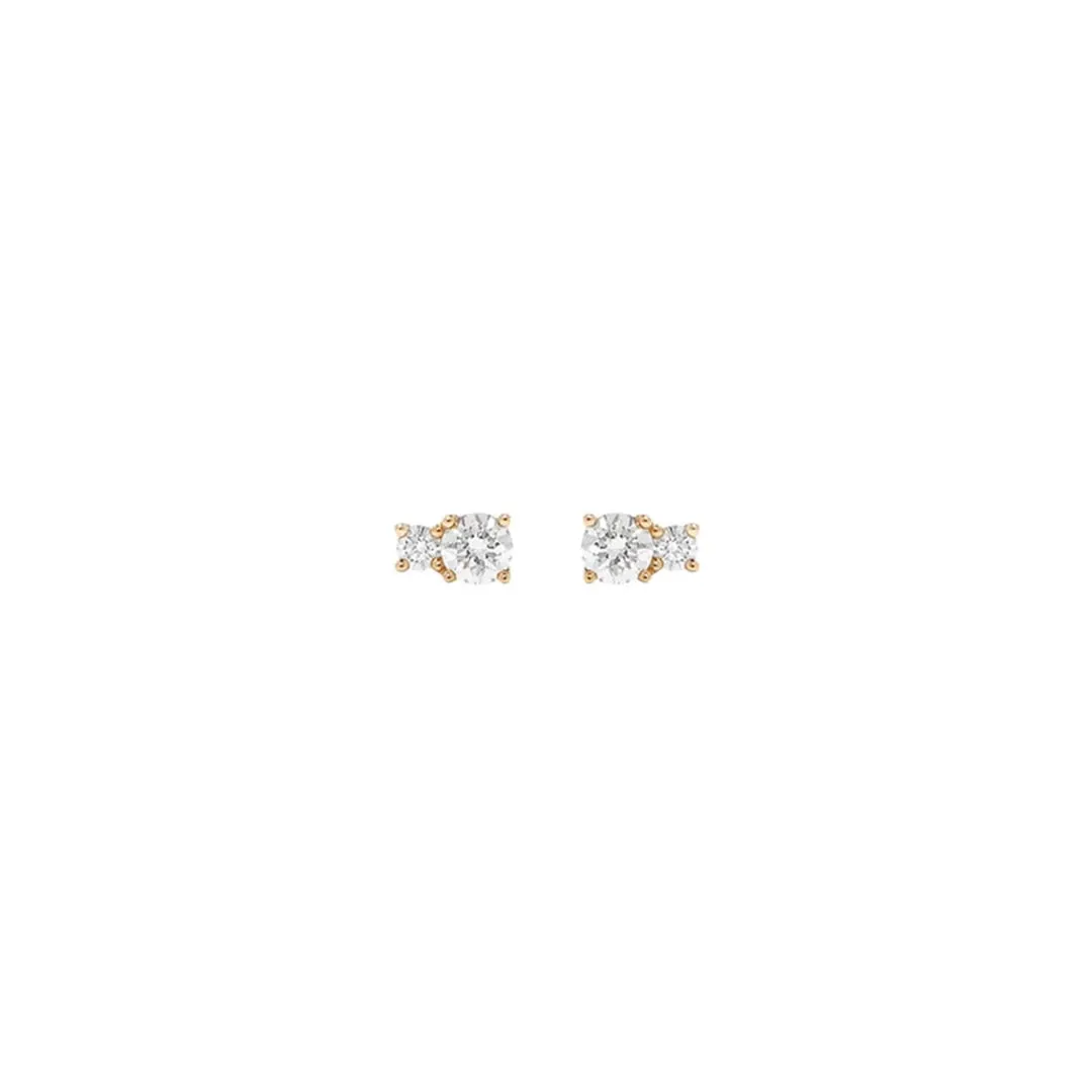 Double Zirconia Studs