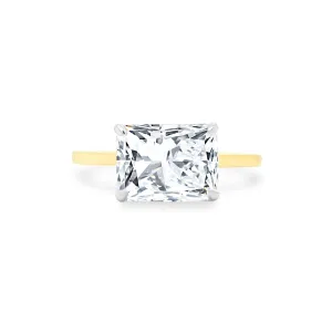 East West Radiant Cut Solitaire