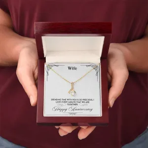 Eternal Love Ribbon Pendant - A Timeless Symbol of Anniversary Devotion