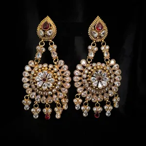 Exceptional Long Antique Chaandbali Contemporary Style earring