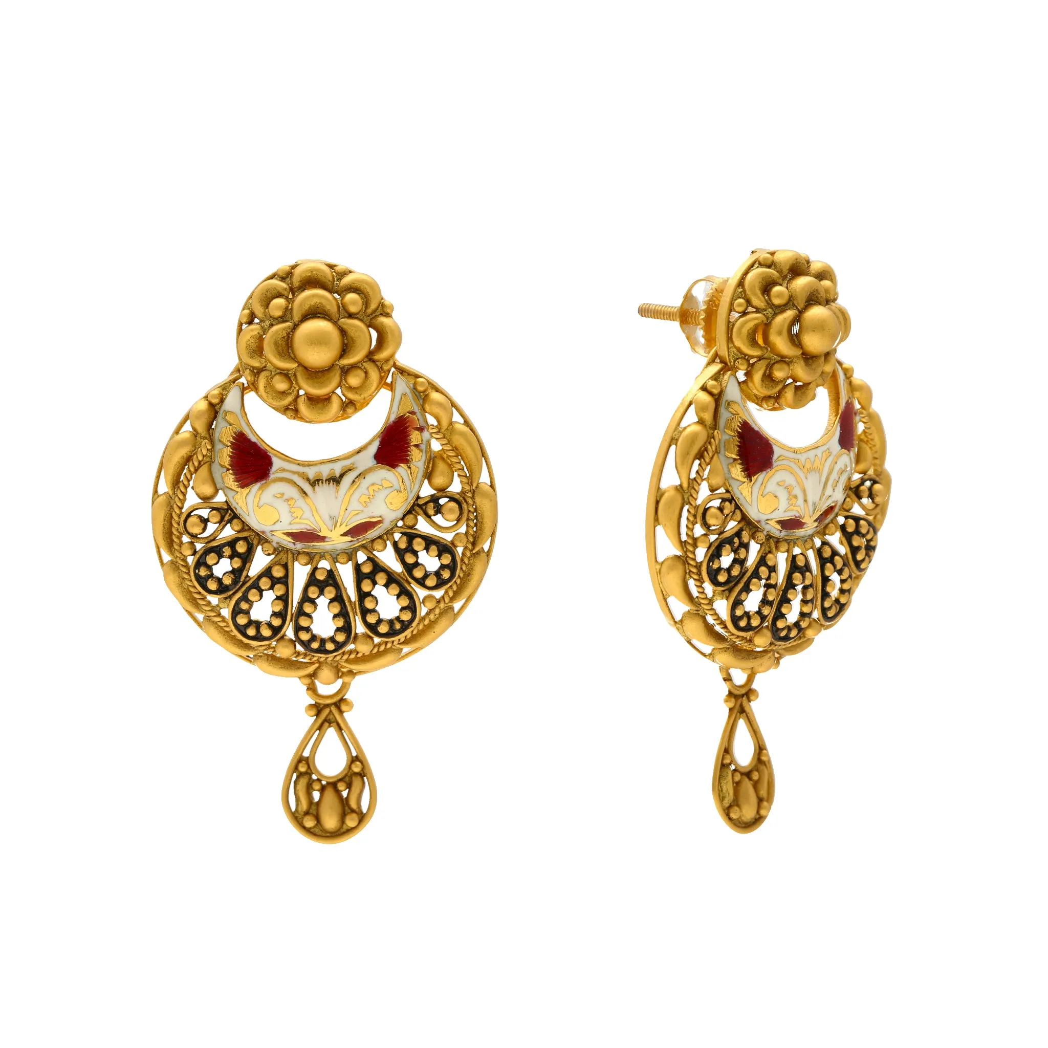 Gaurika Pendant Set in 22K Yellow Gold (29.6gm)