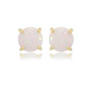 Georgini Opal Glow Stud Earrings - Gold