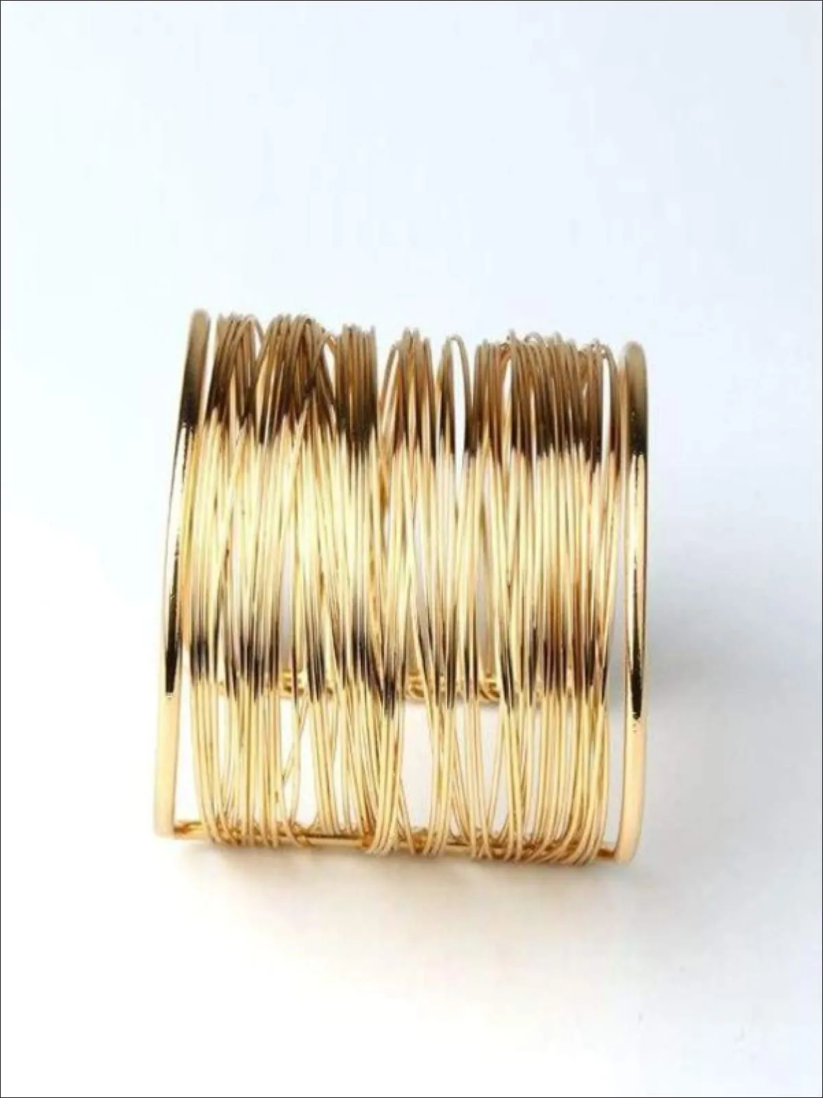 Girls Bohemian Gold Cuff Bracelet