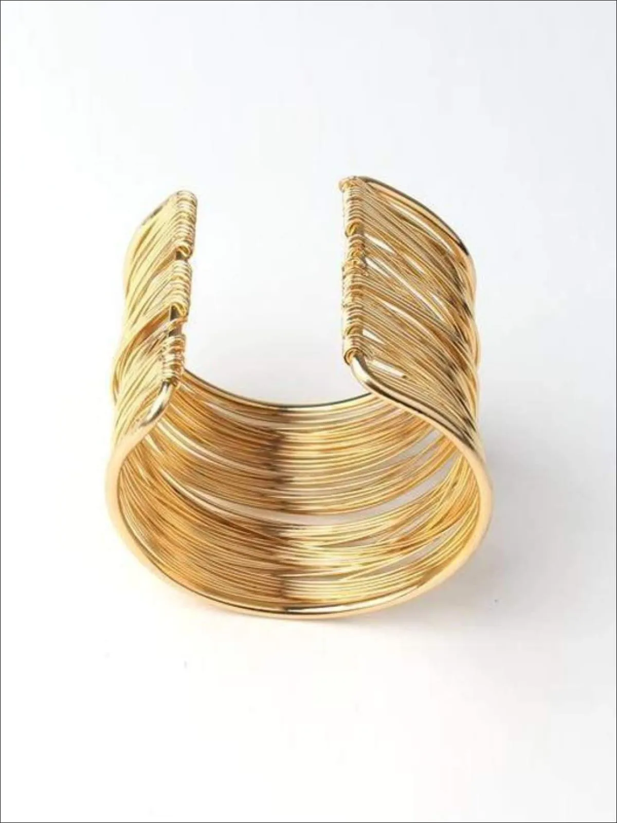 Girls Bohemian Gold Cuff Bracelet