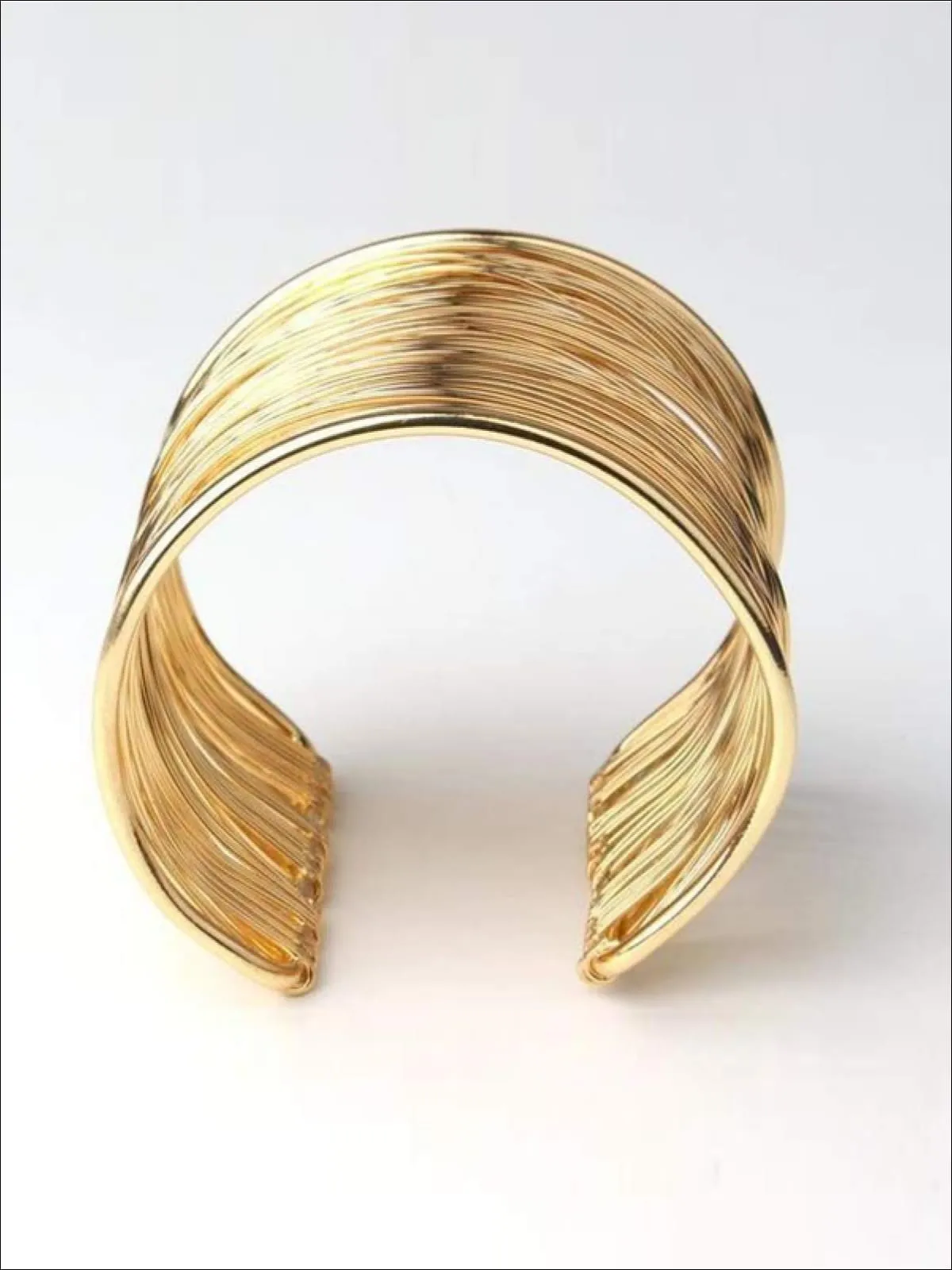 Girls Bohemian Gold Cuff Bracelet