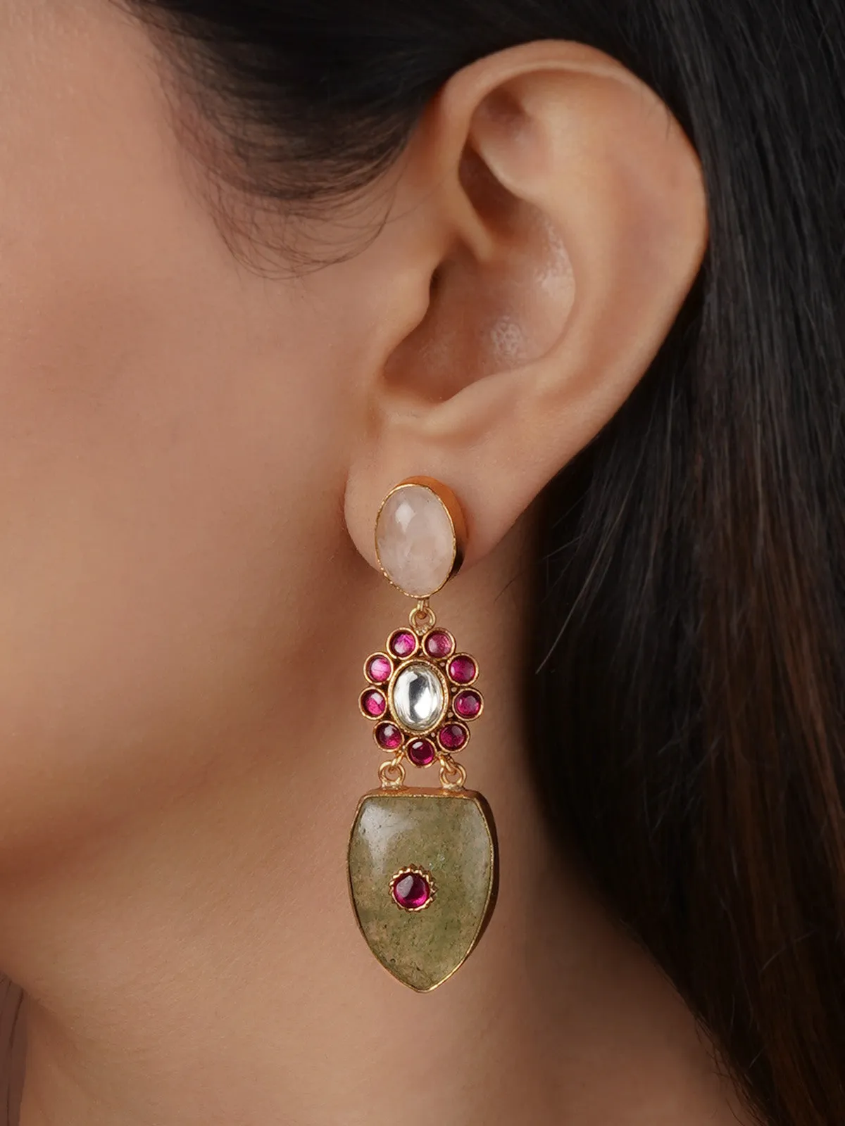 Gold Plated Contemporary Earrings - CC-EAR23