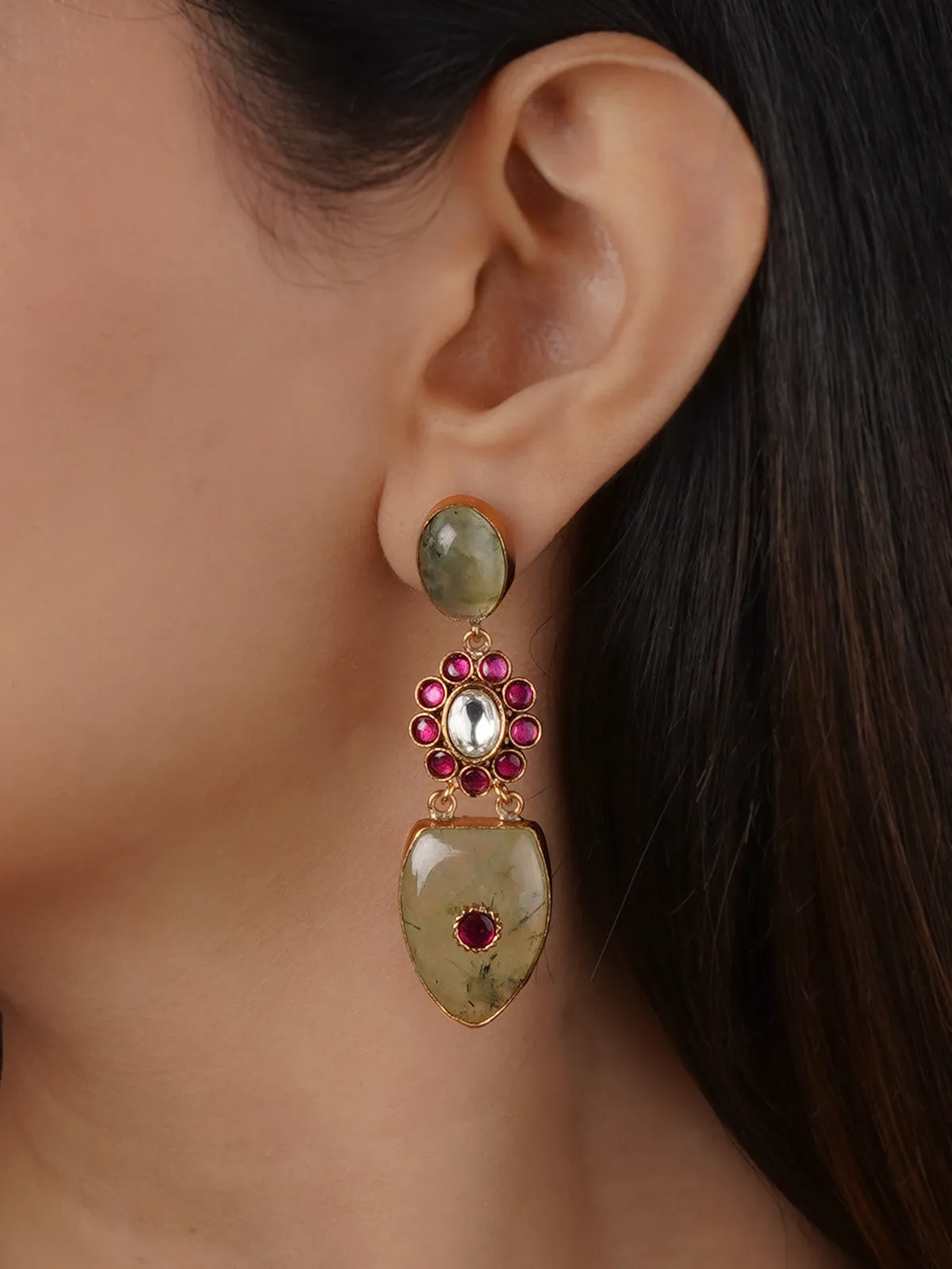 Gold Plated Contemporary Earrings - CC-EAR23