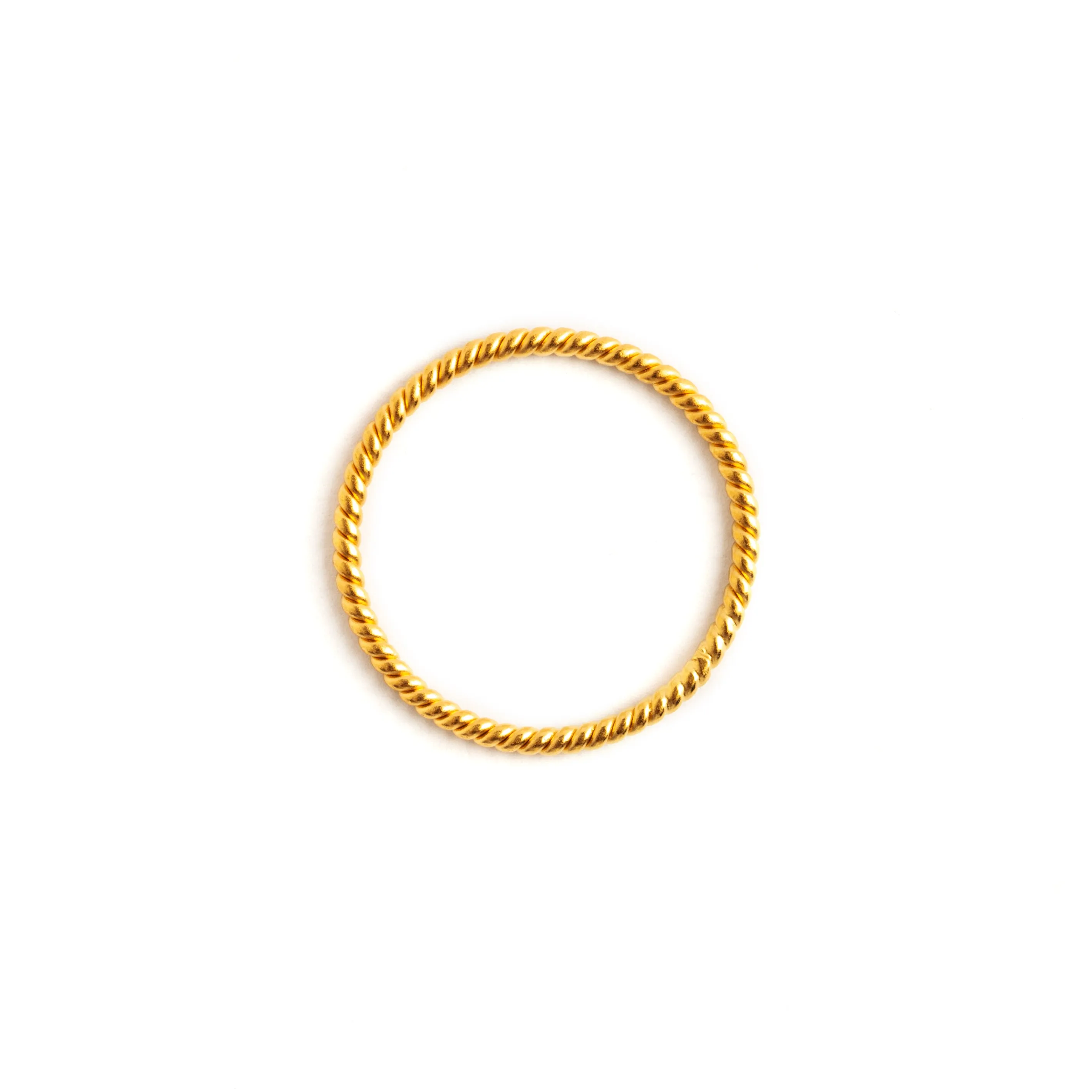 Gold Wire Stacking Ring