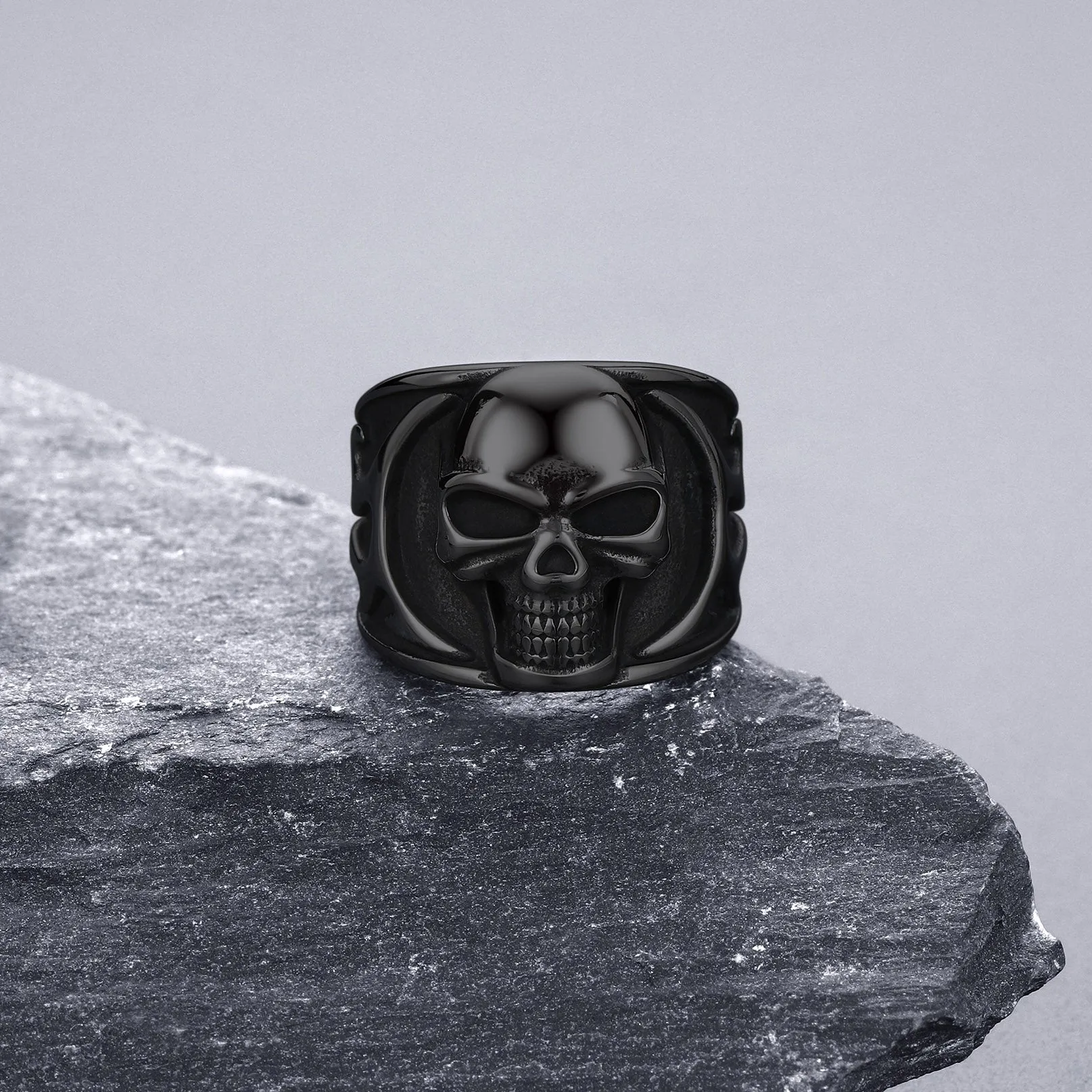 Gothic Frame Skull Ring Stainless Steel Ring