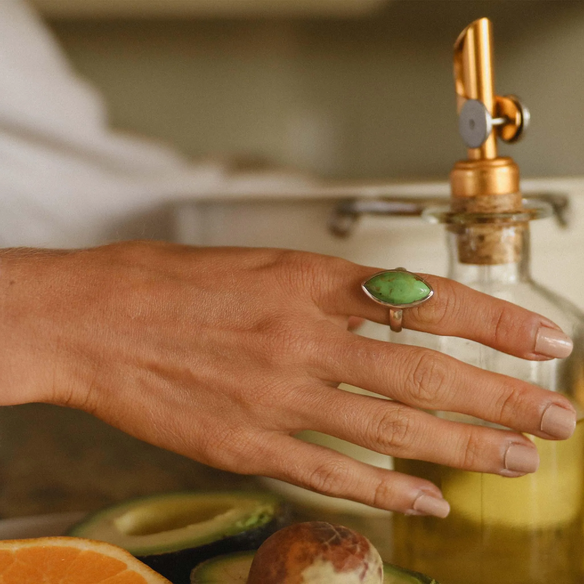 Green Turquoise Ring