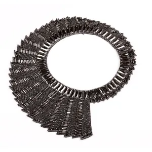 GUN METAL SIGNATURE REVOLVING NECKPIECE