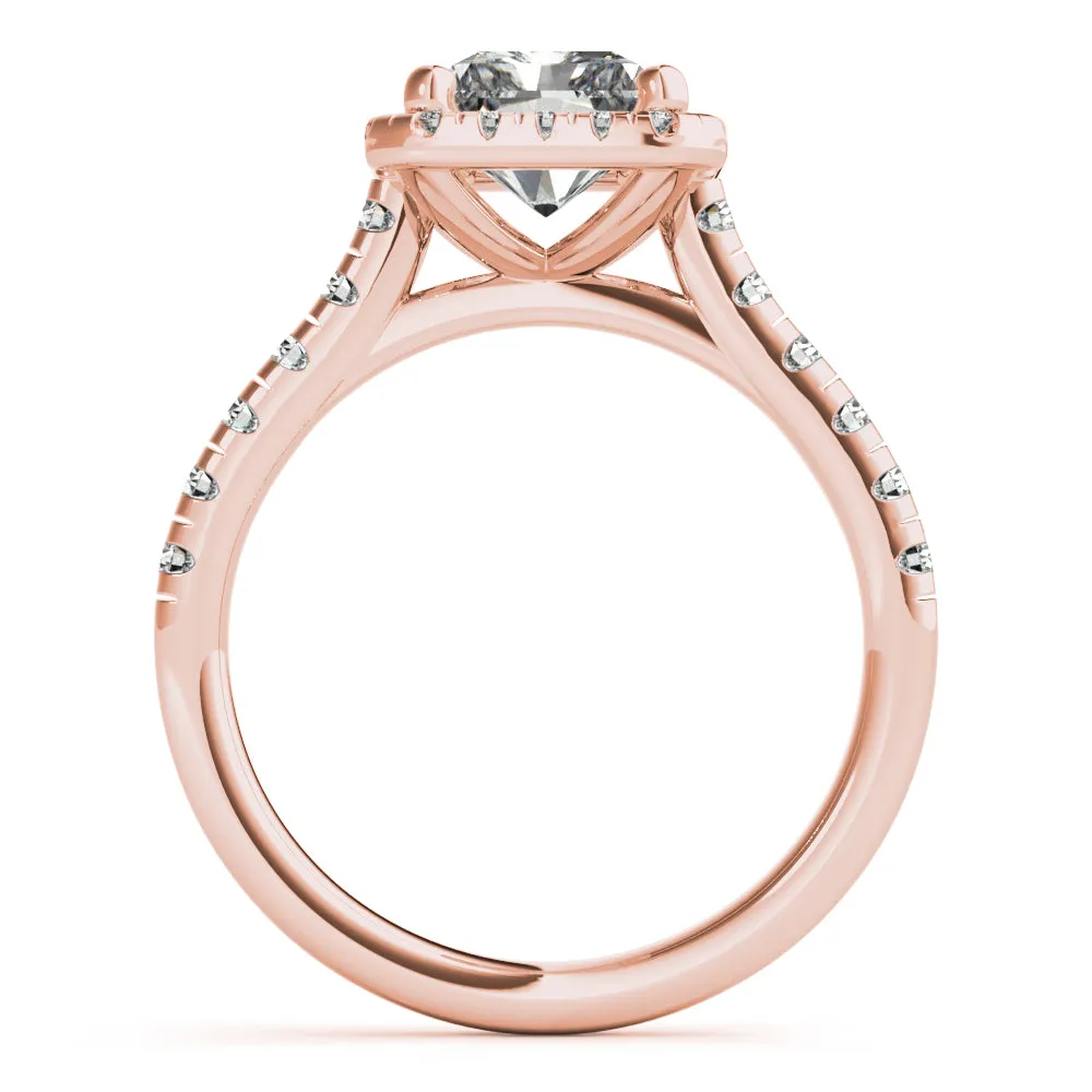 Harlow Radiant Diamond Engagement Ring Setting