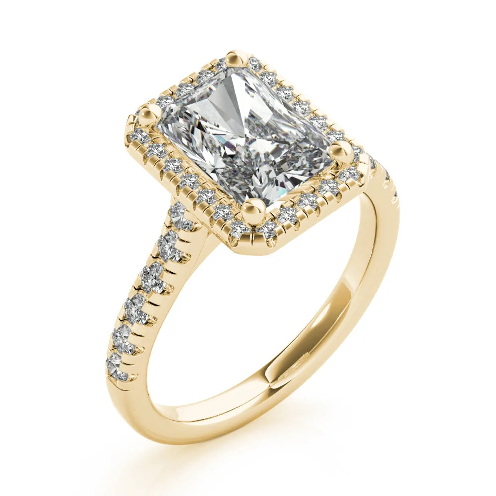 Harlow Radiant Diamond Engagement Ring Setting