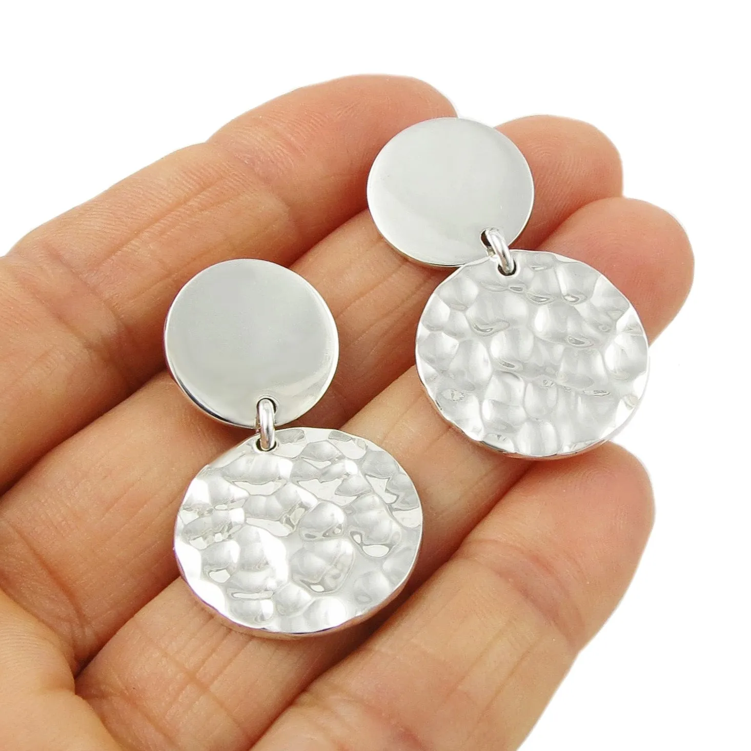 Heavy Sterling Silver Earrings