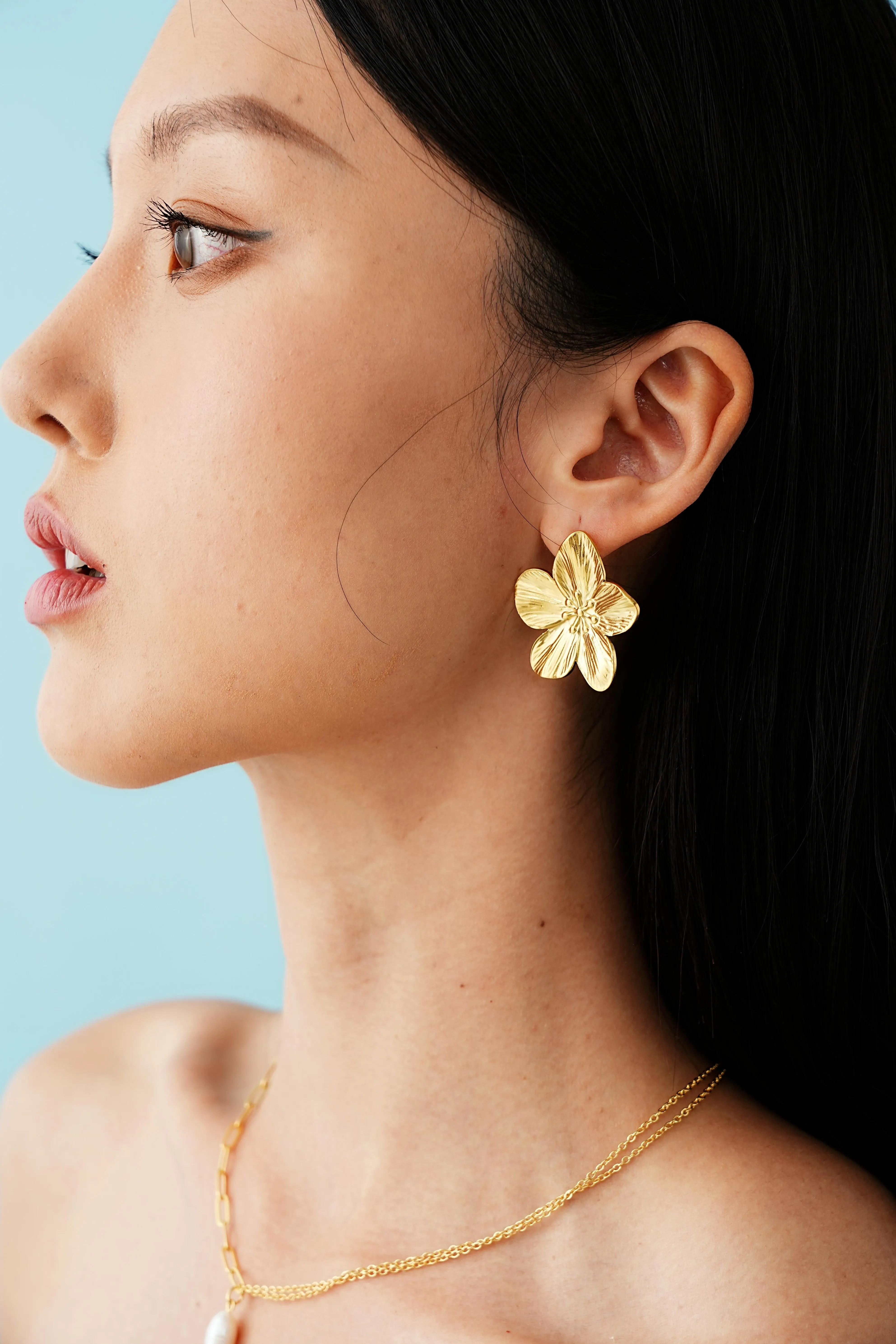 Hibiscus Stud Earrings