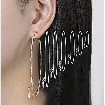 Hinged Bar Hoop Earrings