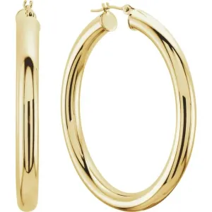 Hinged Bar Hoop Earrings