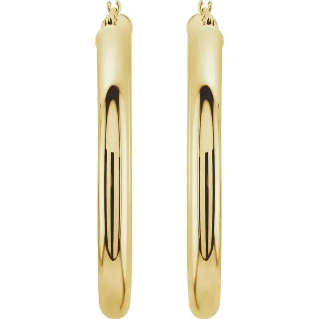 Hinged Bar Hoop Earrings